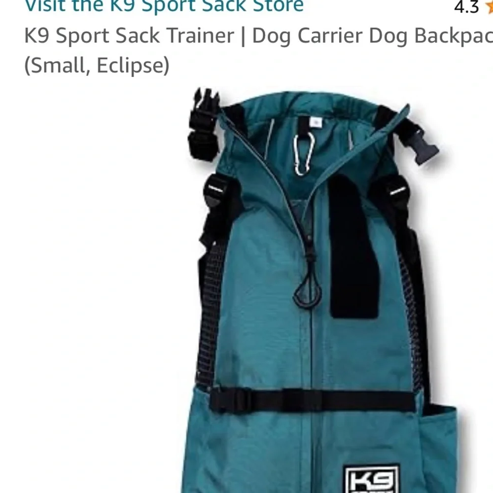 Awesome dog carrier.  Only used a few times for my now 19 lb chihuahua.